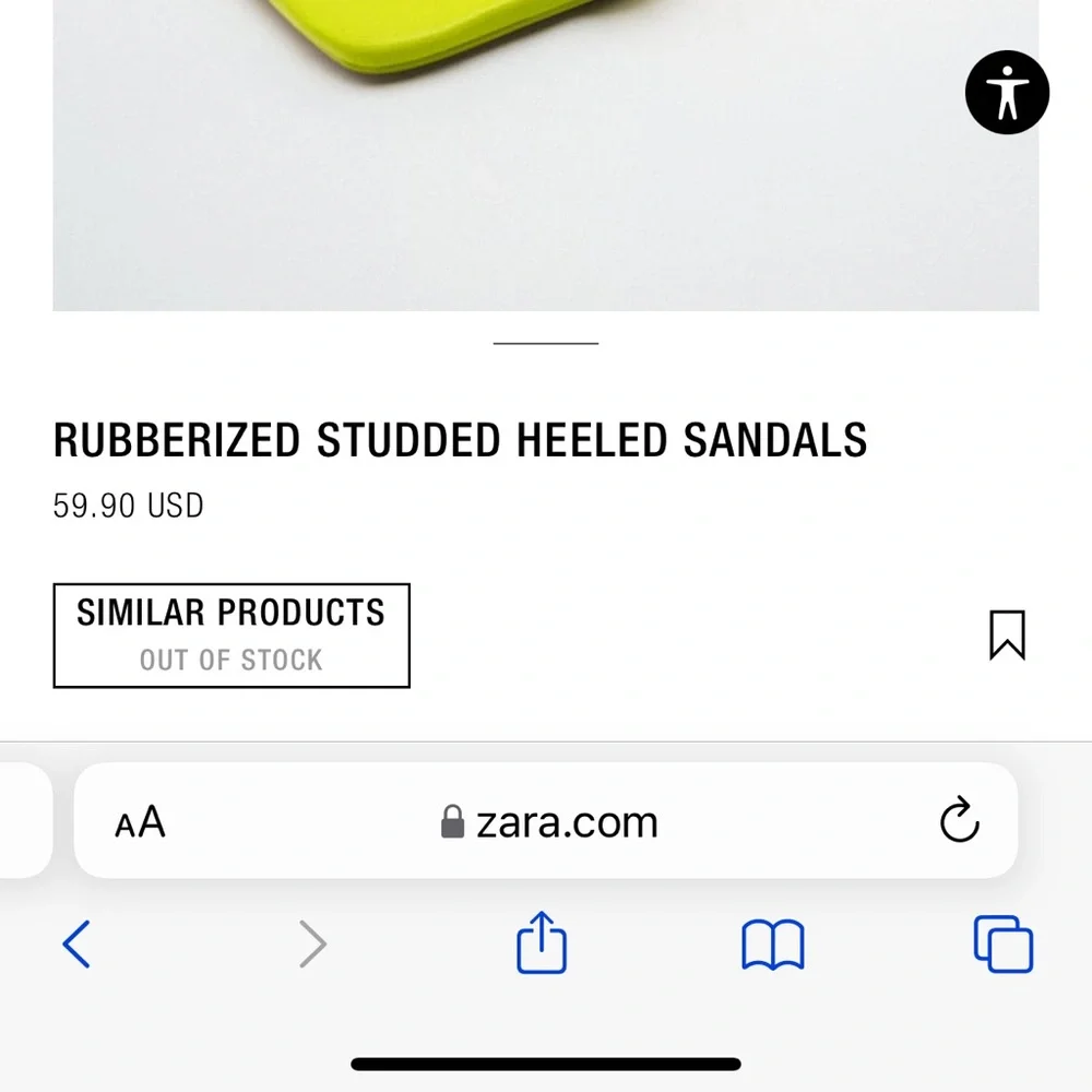 ISO LIME GREEN ZARA HEEL - Picture 2 of 2